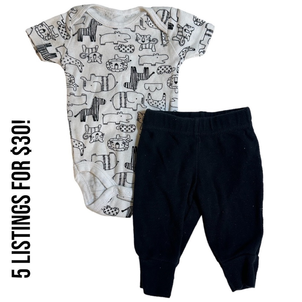 0-3 Months Baby Boy matching outfit set